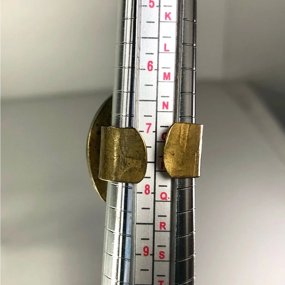 💝VTG MENS MCM BRUTALISTS RAFAEL BRASS RING  ADJUSTABLE 1960-1970 CANADA unisex - Picture 8 of 12